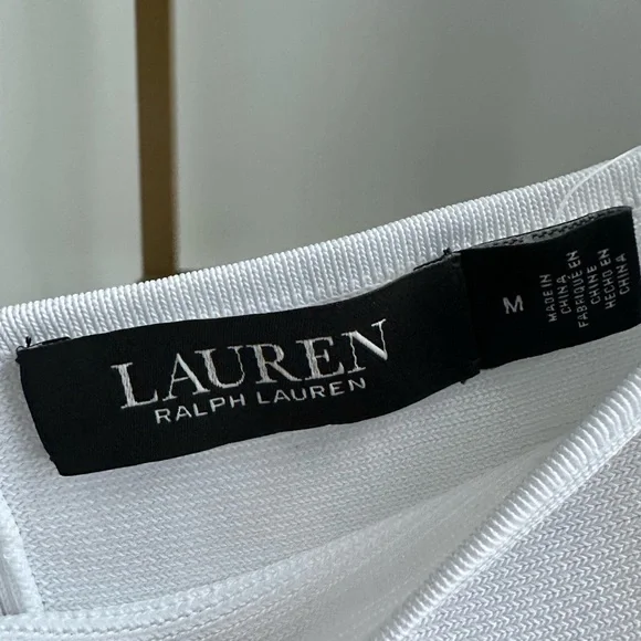 Ralph Lauren White Off-Shoulder Sweater - Picture 5 of 6